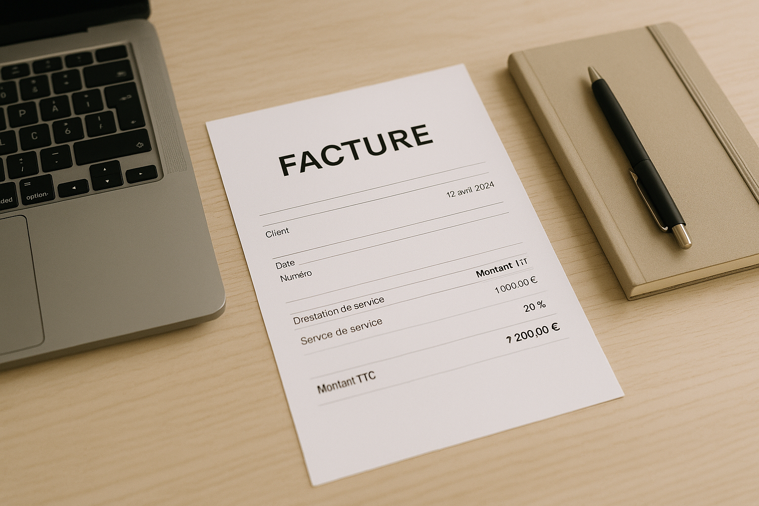 Aperçu — Facture de prestation de service : modèle et mentions