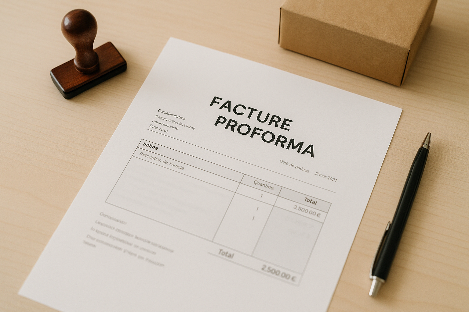 Aperçu — Facture proforma : définition, mentions et modèles Word gratuits