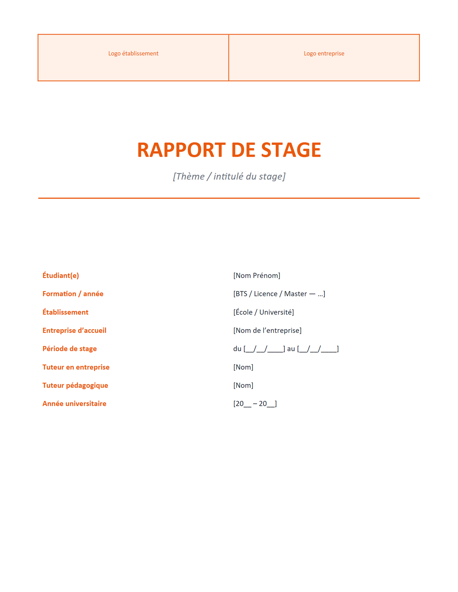 Aperçu — Rapport de stage complet